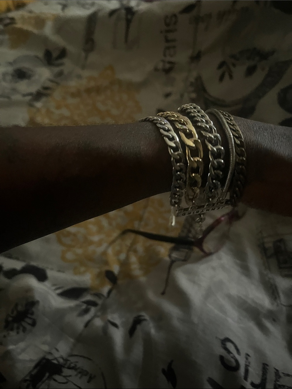 Jenny Bird Gold and Silver Mixed Chain Bracelet Stack